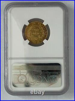 France AN 12 A 20 Francs Gold KM# 651 / F510.2 NGC Certified AU 50