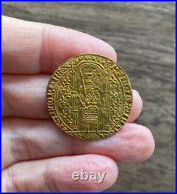 France. Charles V (1364-1380). Gold Franc A Pied. Ex Mount