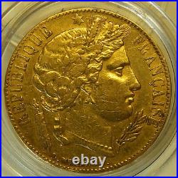 France French 20 Francs Gold 1851 A PARIS with Liberty Head Very Nice Rare