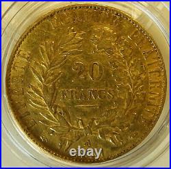 France French 20 Francs Gold 1851 A PARIS with Liberty Head Very Nice Rare