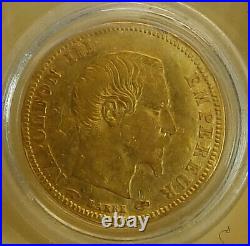 France French Napoleon III 5 Francs Gold 1856 A PARIS Very Nice Rare