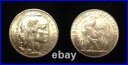 France Gold 20 Francs GEM BU 1911 Rooster-PRE WORLD WAR ONE-CLASSIC OLDER Coin