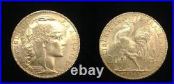 France Gold 20 Francs GEM BU 1913 Rooster-PRE WORLD WAR ONE-CLASSIC OLDER Coin
