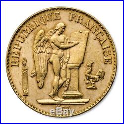 France Gold 20 Francs Lucky Angel Avg Circ SKU #169397