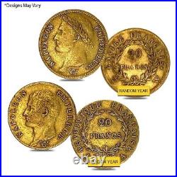 France Gold 20 Francs Napoleon I Avg Circ AGW. 1867 oz (Random Year, 1806-1815)
