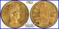 France, Gold 40 Francs 1830 A Pcgs Ms 62, Rare3