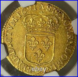 France Gold Louis D'or 1691 A Ngc Au 55