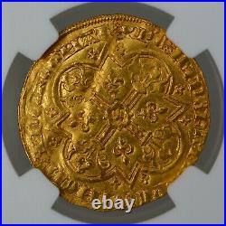 France Jean II Le Bon Gold Mouton D'or Nd (1350-1364) Unc Ngc Rare