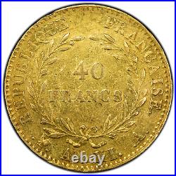 France L'an XI (1802/03) 40 Francs Gold Coin KM #652 Napoleon Bonaparte