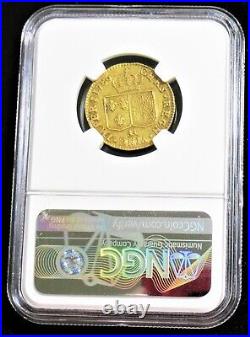 France Louis XVI gold Louis d'Or 1786-AA XF Details (Cleaned) NGC, Metz mint