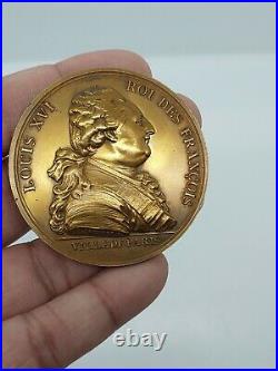 France, Medal, Ville de Paris, Louis XVI, Arrivée du Roi, Duvivier