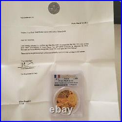 France NOTRE DAME de paris Cathedral 200 GOLD PROOF 69 Ultra CAM 1 OZ 2013 Rare