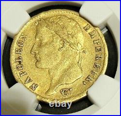 France Napoleon I 1811-A 20 Francs Gold Coin AU53 NGC