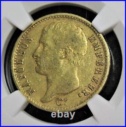 France Napoleon gold 20 Francs 1807-A XF40 NGC