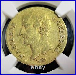 France Napoleon gold 20 Francs L'An 12 (1803/1804)-A VF35 NGC, Paris mint