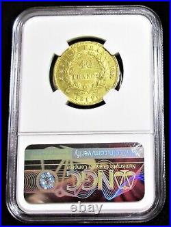 France Napoleon gold 40 Francs 1812-A AU55 NGC