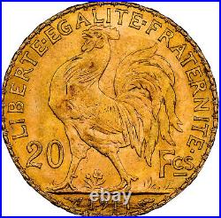 France Republic Gold 20 Francs 1911, NGC MS-63 KM 857