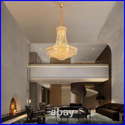 French Empire Chandelier Pendant Hanging Lamp Luxury K9 Crystal Ceiling Light