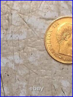 GOLD Coin France, Napoleon III 5 Francs 1857 A Paris XF AU RARE CONDITION COIN