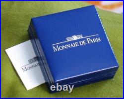 GOLD Last French Centime Coin BU 2001 MONNAIE DE PARIS in Capsule Case withCOA 25k