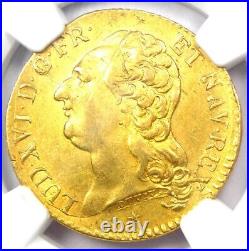 Gold 1785 France Louis XVI Louis d'Or 1L'OR Coin Certified NGC AU Details
