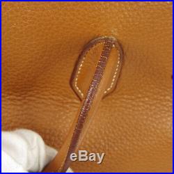 HERMES BIRKIN 35 Hand Bag B7 I Gold Traurillon Clemence France Vintage RK14508