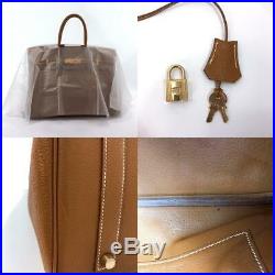 HERMES Gold Hardware Birkin 35 Handbag Togo Women
