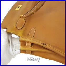 HERMES KELLY 32 RETOURNE 2way Hand Bag Gold Togo S Z 0 RK14523