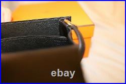 HERMES ROULIS MINI 18 Black Leather with Gold Hardware CONSTANCE BIRKIN KELLY