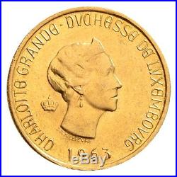 HMM Luxemburg Charlotte 20 Francs 1963 Tausendjahrfeier GOLD Stgl. 170523004
