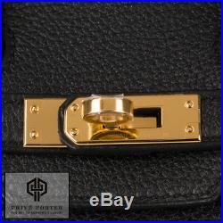 Hermes 25cm Birkin Black Togo Leather Gold Hardware Ghw 2018
