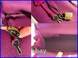 Hermes KELLY 35cm Bi-Color Retourne Togo Gold Anemone Rose HandBag Purse Bag NEW