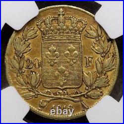 King Louis XVIII France 20 Francs Gold Coin 1818 NGC XF-40 Extremely Fine Toned