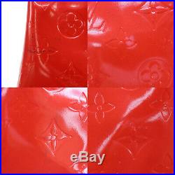 LOUIS VUITTON Lead PM Hand Bag Vernis Rouge Red M91088 France Authentic #KK312 O