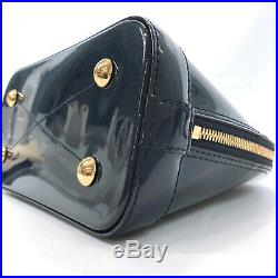 LOUIS VUITTON M54705 Alma BB Miroir Handbag Marine/Gold Hardware Vernis/Mon