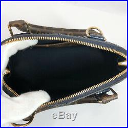LOUIS VUITTON M54705 Alma BB Miroir Handbag Marine/Gold Hardware Vernis/Mon