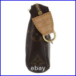 LOUIS VUITTON Mini Pochette Accessories Hand Bag Monogram M58009 Auth #PP451 Y