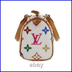 LOUIS VUITTON Mini Speedy Hand Bag White Multi Color M92645 Authentic #PP578 S