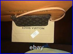 LOUIS VUITTON Monogram NM Leather Shoulder Strap Pochette Pouch Hand Bag 2 way