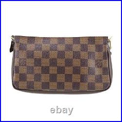 LOUIS VUITTON Navona Hand Pouch Bag Damier N51983 France Authentic #TT849 S