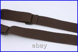 LOUIS VUITTON Textile Leather Adjustable Shoulder Strap Brown Auth Japan #325