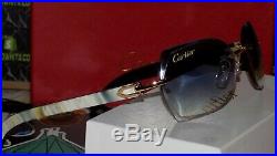 Limited Cartier Smooth Azure Lens Marble Horn Buffalo Sunglasses Shabowhita