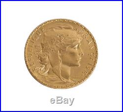 Lot of 5 France Gold 20 Franc Rooster (Random Date) AU/BU
