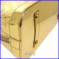Louis Vuitton Alma MM Hand Bag Mi4068 Purse Gold Monogram Miroir M93624 K08663