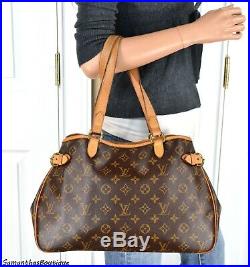 Louis Vuitton Batignolles Horizontal Monogram Shoulder Bag Tote Handbag Purse
