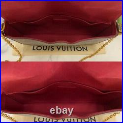 Louis Vuitton Felicie Monogram Fuchsia Clutch Cross (MI1126) +Dust Bag