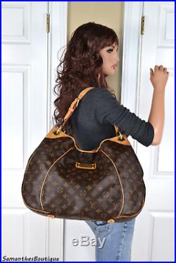 Louis Vuitton Galliera Gm Monogram Leather Hobo Shoulder Bag Tote Handbag Purse