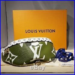 Louis Vuitton Giant Monogram Bumbag Khaki Green Beige FannyPack Shoulder M44611