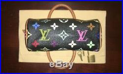 Louis Vuitton Mini Multi Color Black Nano Sac HL Speedy Handbag Pochette Pouch