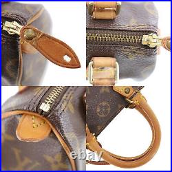 Louis Vuitton Mini Speedy Hand Bag Monogram Leather M41534 Vintage Auth #OO660 S